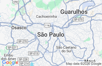 Map of São Paulo