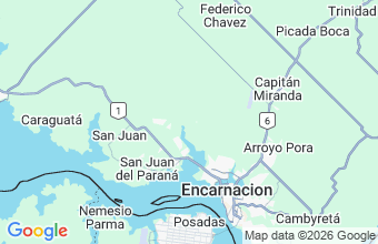 Map of Encarnacion