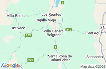 Map of Villa General Belgrano