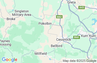 Map of Hunter Valley