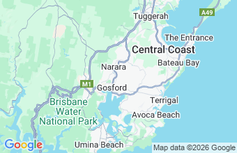 Map of Gosford