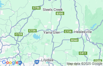 Map of Yarra Glen