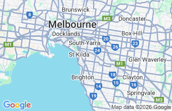 Map of East St Kilda