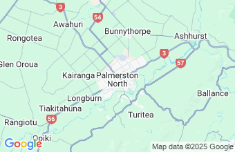 Map of Palmerston North
