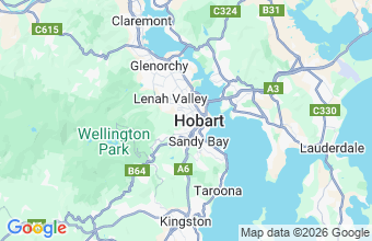 Map of Hobart