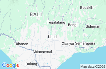 Map of Ubud Bali