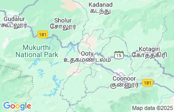 Map of Ooty