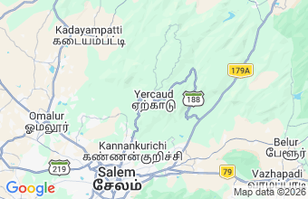 Map of Yercaud