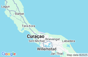 Map of Curacao