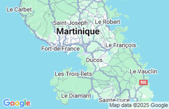 Map of Martinique