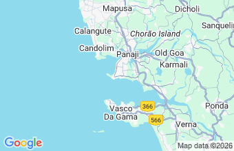 Map of Dona Paula Goa