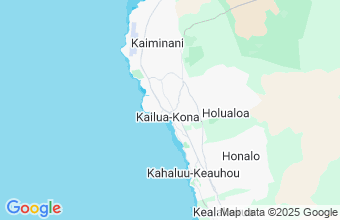 Map of Hawaii-Big Island Kona Coast