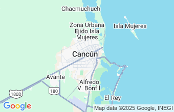 Map of Cancun