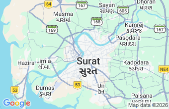 Map of Surat