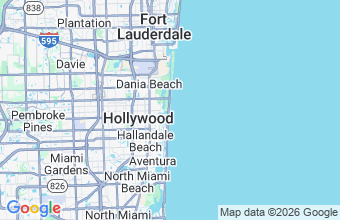 Map of Hollywood Beach