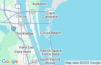 Map of Cocoa Beach