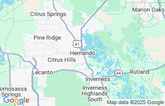 Map of Hernando