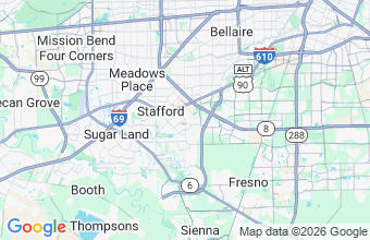 Map of Missouri City