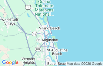Map of Vilano Beach