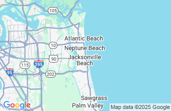 Map of Jacksonville Beach