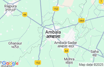 Map of Ambala