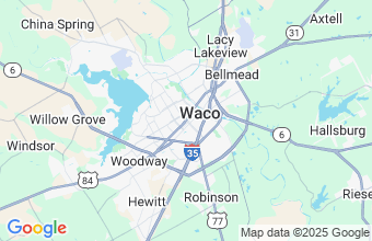 Map of Waco