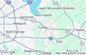 Map of Forney
