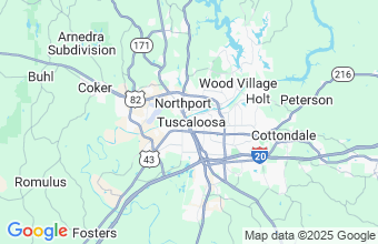 Map of Tuscaloosa