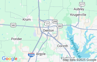 Map of Denton