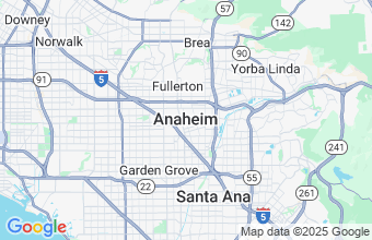 Map of Anaheim