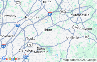 Map of Lilburn