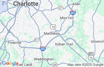Map of Matthews