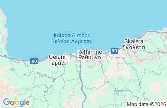 Map of Old Town Rethymnon