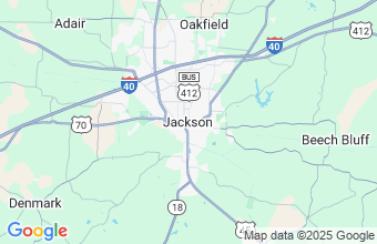 Map of Jackson