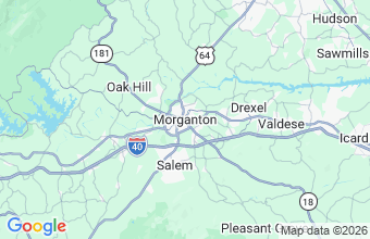 Map of Morganton