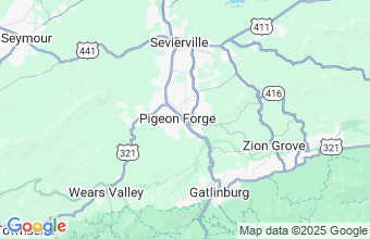 Map of Pigeon Forge