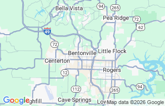 Map of Bentonville