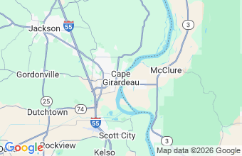 Map of Cape Girardeau