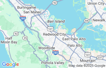 Map of Redwood City