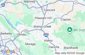 Map of Walnut Creek