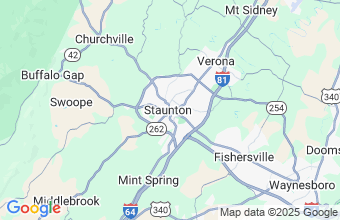 Map of Staunton