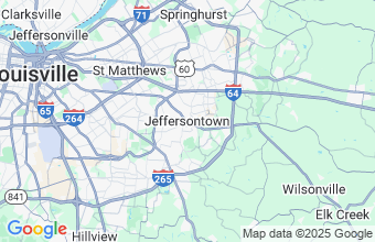 Map of Jeffersontown