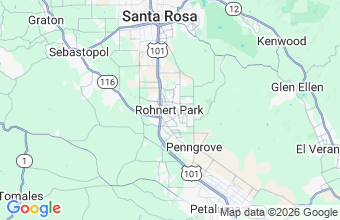 Map of Rohnert Park