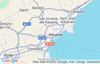Map of Alicante