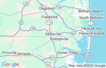 Map of Selbyville