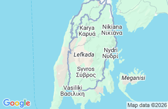 Map of Vassiliki, Lefkas Island
