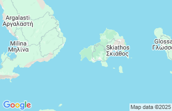 Map of Koukounaries Bay