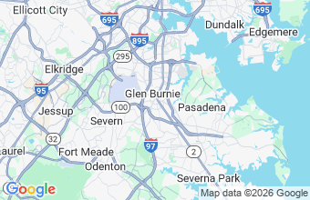 Map of Glen Burnie