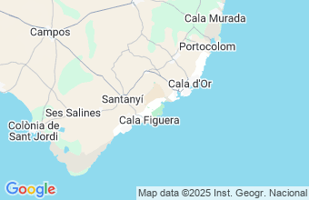 Map of Cala Mondrago