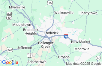 Map of Frederick